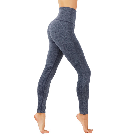 codefit Pants - Workout Two Tone Color Leggings 1004 Navy Blue